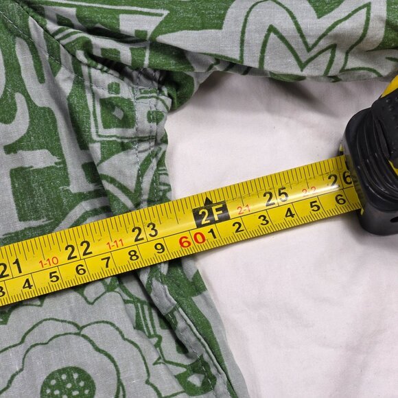 Reyn Spooner Classic Fit Mens XL Green Floral Button Shirt Casual Aloha Comfort - Picture 7 of 9